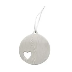Promo ⌛ 4" Unfinished Ceramic Round Heart Ornament by Michaels ❤️
