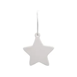 Wholesale 🎉 4" Unfinished Ceramic Star Ornament by Michaels ❤️