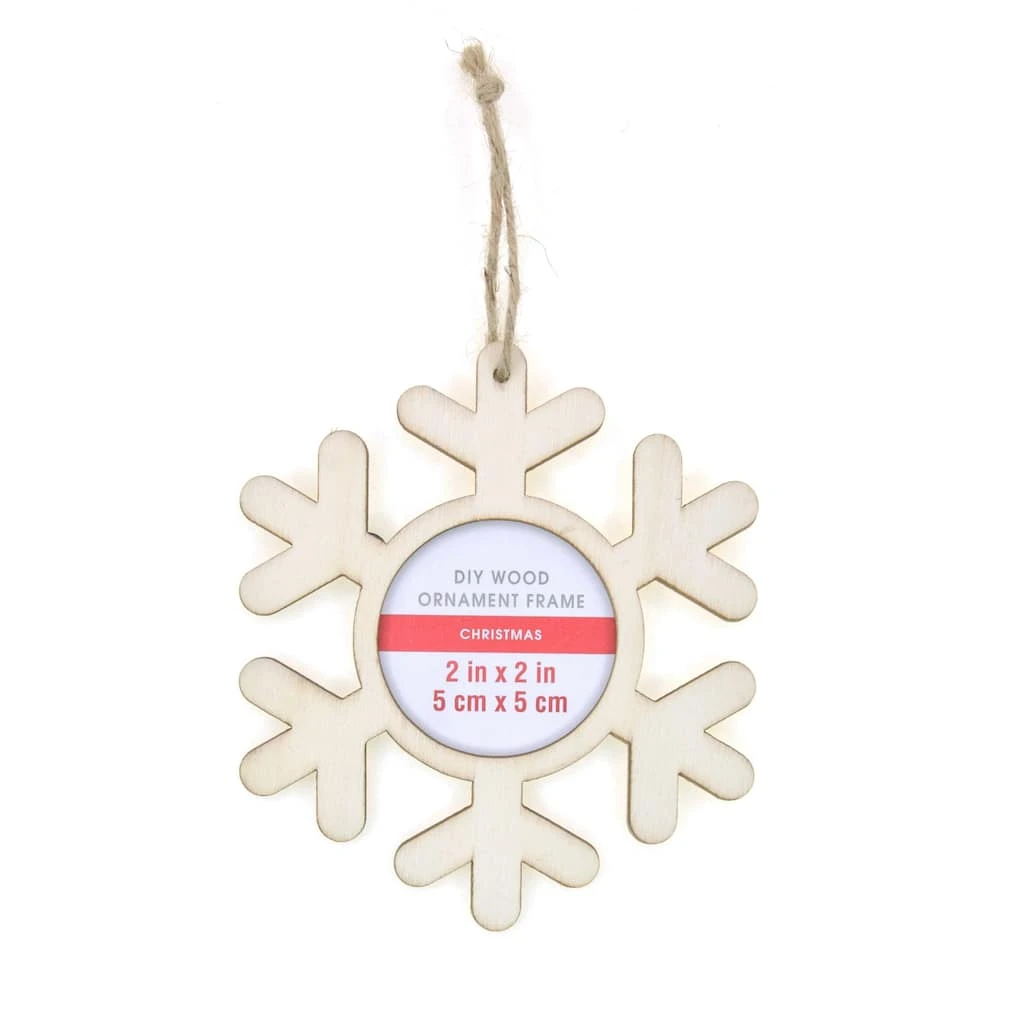 Brand new β€οΈ DIY Snowflake Wood Ornament Frame by Michaels π 3 Brand new β€οΈ DIY Snowflake Wood Ornament Frame by Michaels π