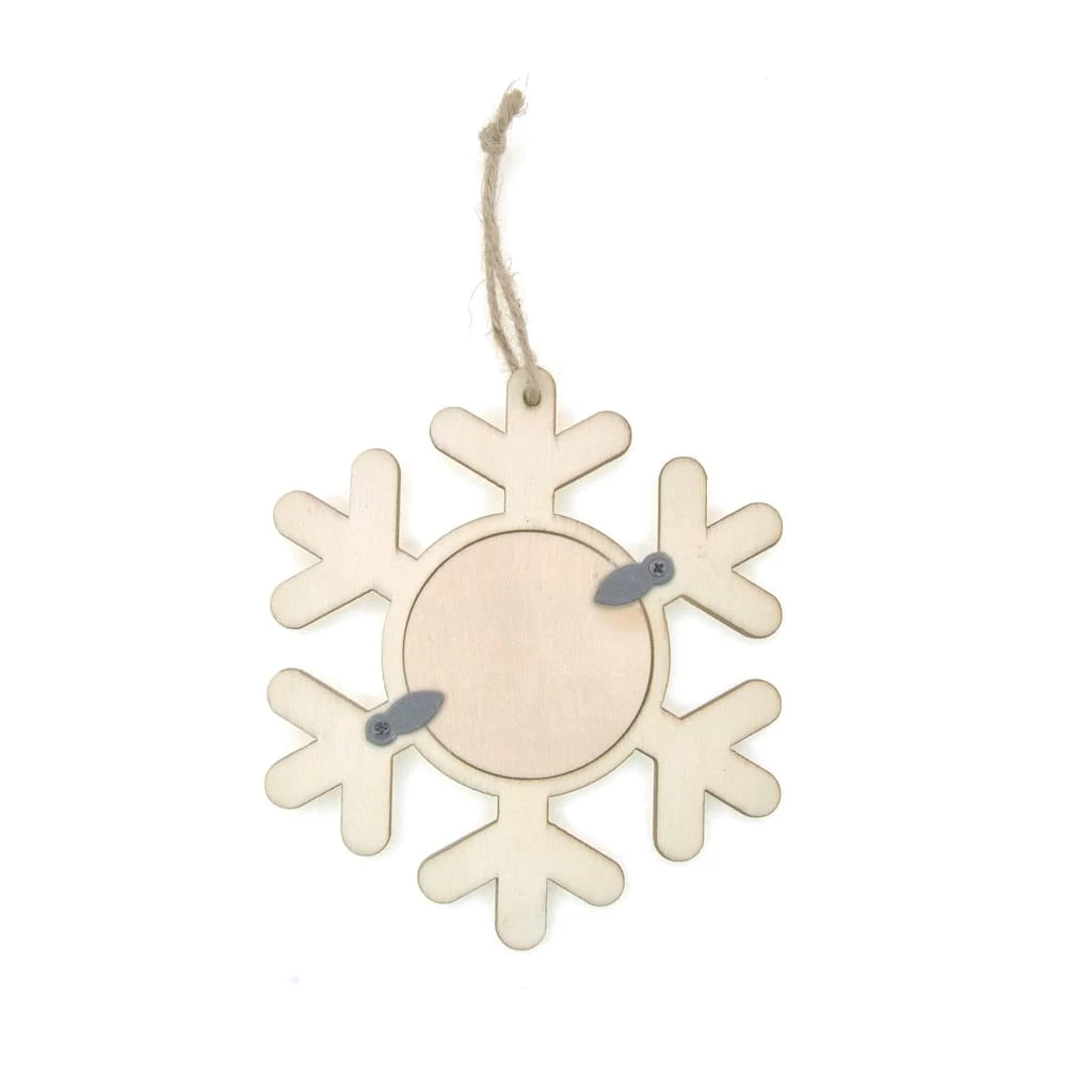 Brand new β€οΈ DIY Snowflake Wood Ornament Frame by Michaels π 4 Brand new β€οΈ DIY Snowflake Wood Ornament Frame by Michaels π - Image 2
