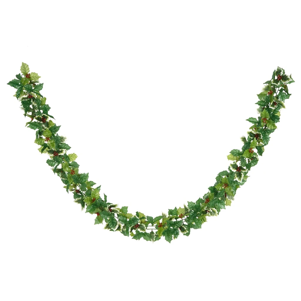 New ❤️ 6ft. Holly Berry Chain Garland by Ashland® ✔️ 4 New ❤️ 6ft. Holly Berry Chain Garland by Ashland® ✔️ - Image 2