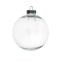 Cheap 🧨 Christmas 4" Clear Plastic Ball Ornament by Michaels ✔️