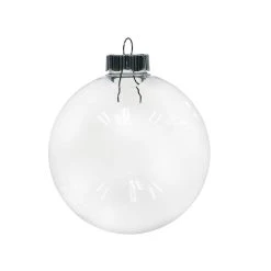 Discount 👍 Christmas 4" Clear Plastic Disc Ornament by Michaels ⌛