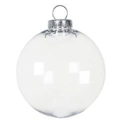 Cheapest 🎉 Christmas 4.5" Clear Plastic Disc Ornament by Michaels 🥰