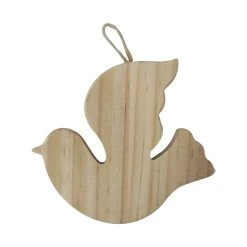 Hot Sale 🎁 4.5" Unfinished Wood Dove Ornament by Michaels 🛒
