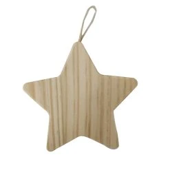Outlet ⌛ 4" Unfinished Wood Star Ornament by Michaels 🎉