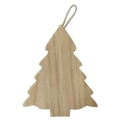 Coupon ⌛ 4.5" Unfinished Wood Pine Tree Ornament by Michaels 🎁