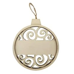 Top 10 🧨 4.5" Unfinished Wood Round Swirl Ornament by Michaels 👏