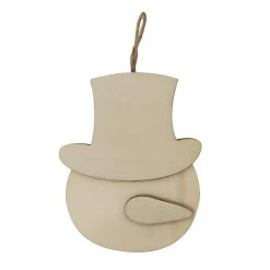 Budget ✨ 4.5" Unfinished Wood Snowman Ornament by Michaels 🛒