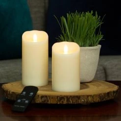 Cheap ❤️ Sterno Home™ Cream LED Wax Pillar Candles, 2ct. by Ashland 🎉 -Ashland Shop 10675028 6