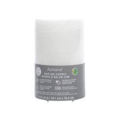 Hot Sale ✨ 8 Pack: 4" x 6" LED Wax Pillar Candle by Ashland® ⌛ -Ashland Shop 10675032 4 1