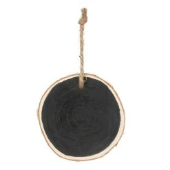 Discount 🔥 4" Unfinished Black Birch Round Ornament by Michaels 🧨