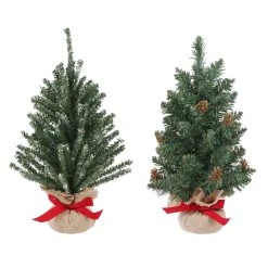 Wholesale 😀 Assorted 16" Artificial Christmas Tree with Burlap Base by Ashland® 🎉