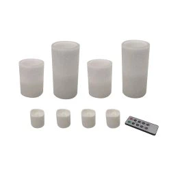 Discount 🎁 Glittery White LED Candle Set by Ashland® 😀