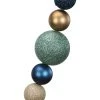 Outlet ⌛ 6ft. Blue & Gold Ball Ornament Garland by Ashland® 🌟