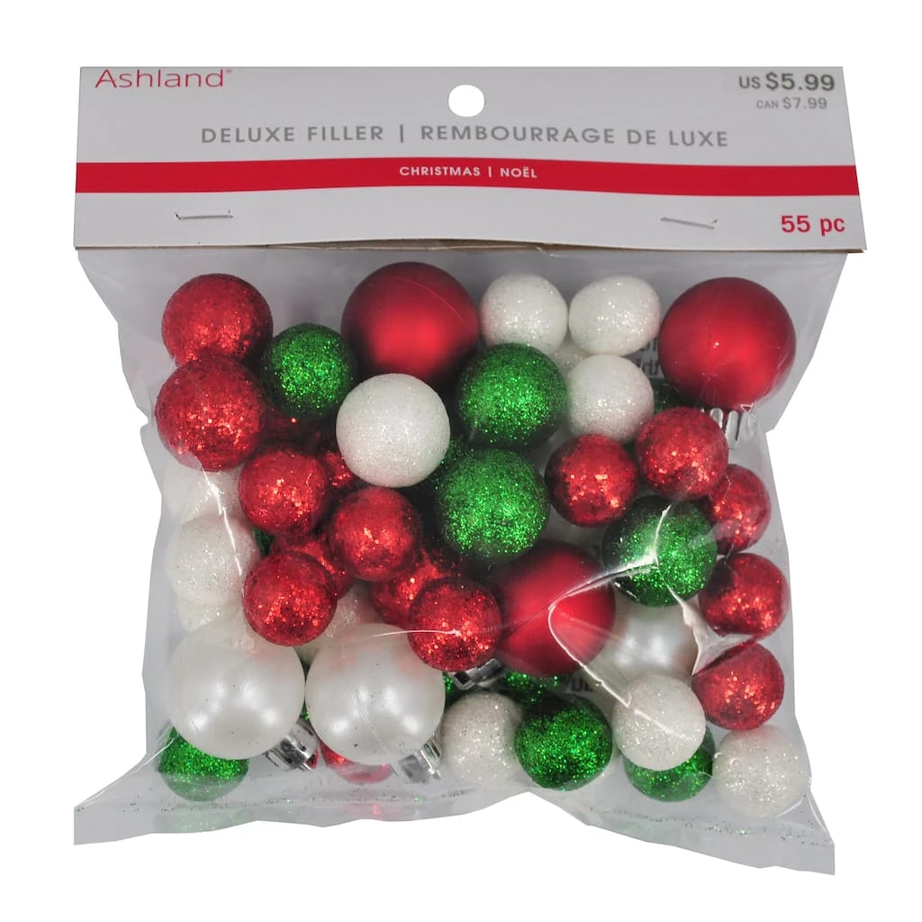 Best Sale 🎉 Glittery Green, White & Red Decorative Ball Filler by Ashland® 😉 4 Best Sale 🎉 Glittery Green, White & Red Decorative Ball Filler by Ashland® 😉 - Image 2