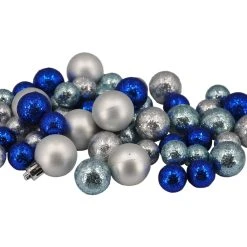 Outlet 😀 Glittery Blue & Silver Decorative Ball Filler by Ashland® 🛒