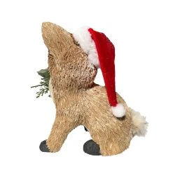 Discount 🌟 9" Fox with Santa Hat Natural Décor Accent by Ashland® 🎁 -Ashland Shop 10676178 2