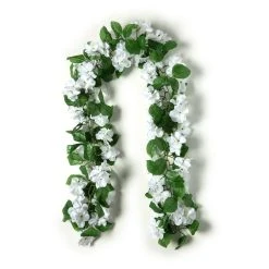 Buy ✨ 6 Pack: 6ft. White Hydrangea Chain Garland by Ashland® 🔔 -Ashland Shop 10676310 21 1