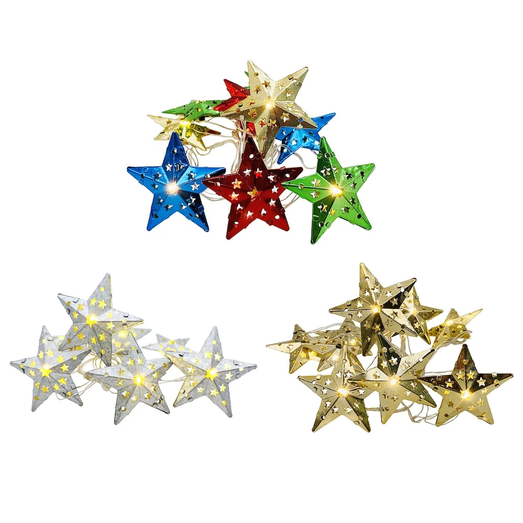 Discount ✔️ Assorted 10ct. Warm White Pierced Metal Star LED Crafting Lights by Ashland® ❤️ 3 Discount ✔️ Assorted 10ct. Warm White Pierced Metal Star LED Crafting Lights by Ashland® ❤️