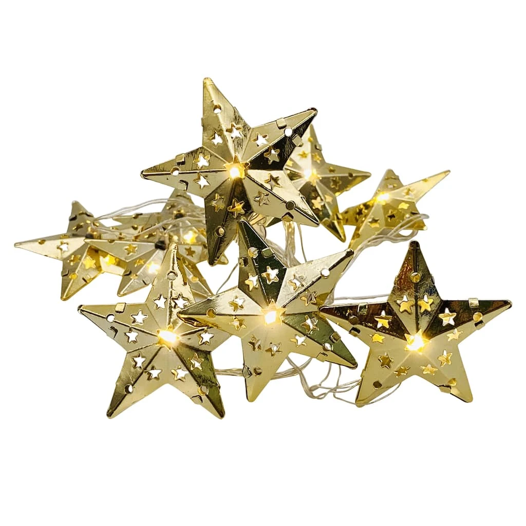 Discount ✔️ Assorted 10ct. Warm White Pierced Metal Star LED Crafting Lights by Ashland® ❤️ 6 Discount ✔️ Assorted 10ct. Warm White Pierced Metal Star LED Crafting Lights by Ashland® ❤️ - Image 4