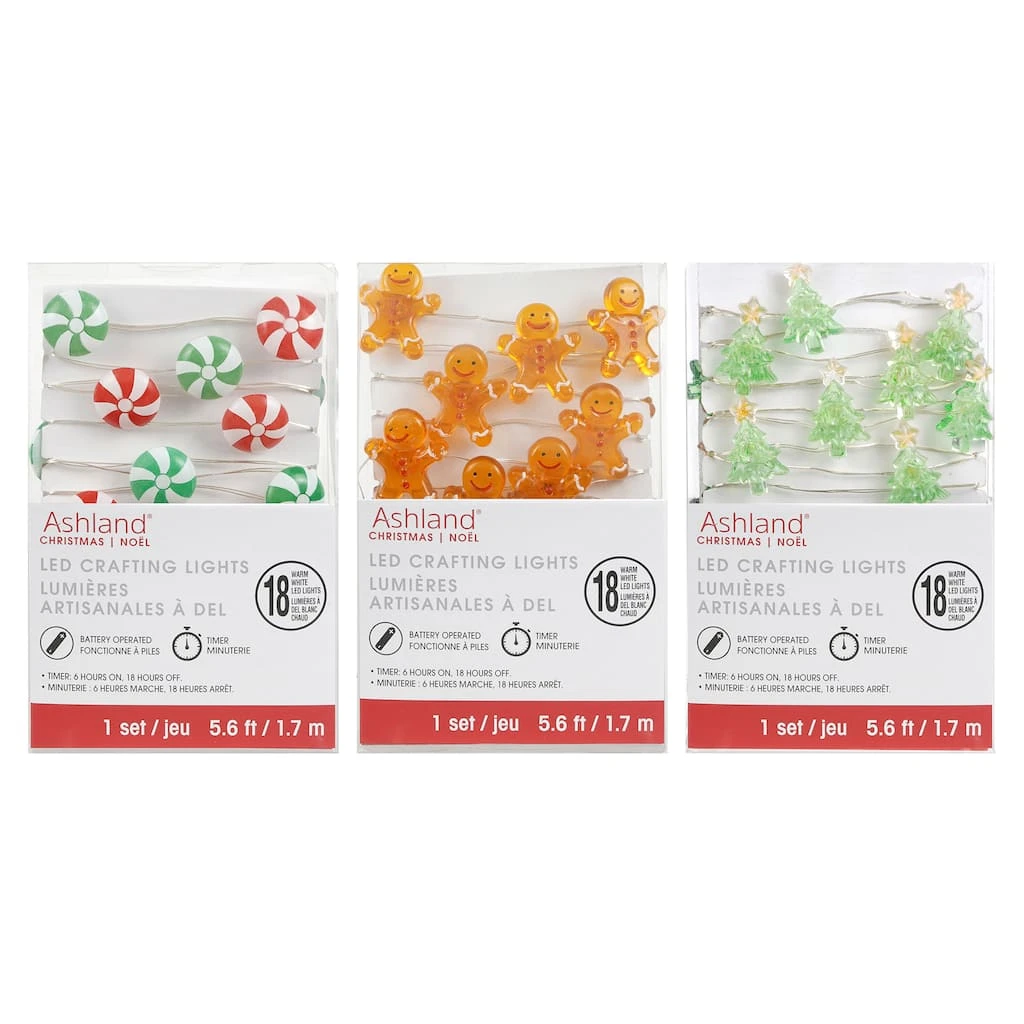 Discount ❤️ Assorted 18ct. Holiday Icon LED Crafting String Lights by Ashland® ✔️ 3 Discount ❤️ Assorted 18ct. Holiday Icon LED Crafting String Lights by Ashland® ✔️