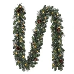 Best deal 🎉 9ft. Pre-Lit Mixed Pine & Pinecone Garland by Ashland® ⭐