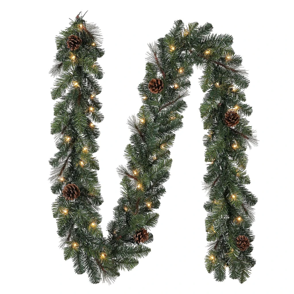 Best deal 🎉 9ft. Pre-Lit Mixed Pine & Pinecone Garland by Ashland® ⭐ 3 Best deal 🎉 9ft. Pre-Lit Mixed Pine & Pinecone Garland by Ashland® ⭐