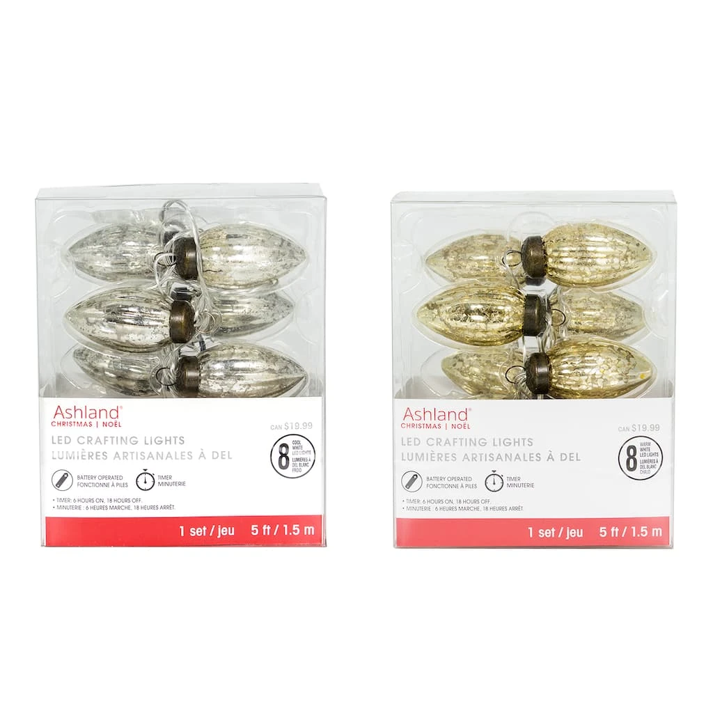 Budget ๐งจ Assorted 8ct. Long Mercury Ornament LED Crafting Lights by Ashland® ๐ 3 Budget ๐งจ Assorted 8ct. Long Mercury Ornament LED Crafting Lights by Ashland® ๐
