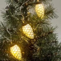 Best reviews of 👏 8ct. White Pinecone LED Crafting Lights by Ashland® ⭐ -Ashland Shop 10677022 4