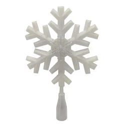 Outlet ❤️ 12" White Lighted Snowflake Tree Topper by Ashland® 🎁