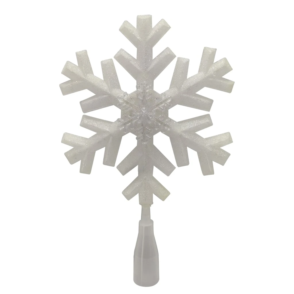 Outlet ❤️ 12" White Lighted Snowflake Tree Topper by Ashland® 🎁 3 Outlet ❤️ 12" White Lighted Snowflake Tree Topper by Ashland® 🎁