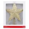 Promo 😍 12.5" Gold Glitter Star Lighted Kaleidoscope Tree Topper by Ashland® ⌛ -Ashland Shop 10677703 1