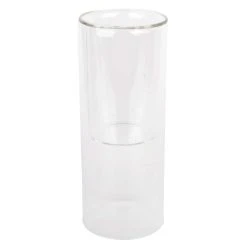 Cheap 🎁 8" Clear Glass Dual Cylinder Candle Holder by Ashland® 🔔