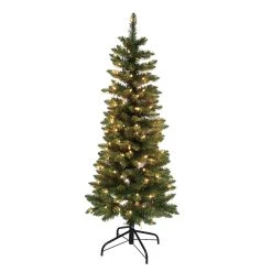 Coupon ⌛ 4.5ft. Pre-Lit Artificial ❄ Christmas Tree, Clear Lights by Ashland® 🌟