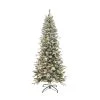 Cheapest 🥰 7ft. Pre-Lit Snowy Spruce Artifical Christmas Tree, Warm White Micro LED Lights by Ashland® 😉 -Ashland Shop 10694616 1