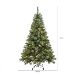 Best Sale ✨ 6ft. Pre-Lit Pioneer Pine Artificial ❄ Christmas Tree, Clear Micro LED Lights by Ashland® 🌟 -Ashland Shop 10694713 3