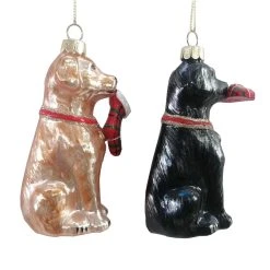 Discount 🎁 Assorted 4" Glass Lab 🥰 Dog Ornament by Ashland® ❄ Christmas ⭐ -Ashland Shop 10697622 2