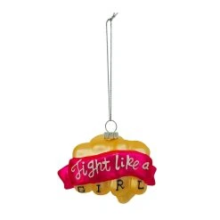 Buy ⭐ 3.5'' Gold Fist Glass Christmas Ornament by Ashland® 🤩