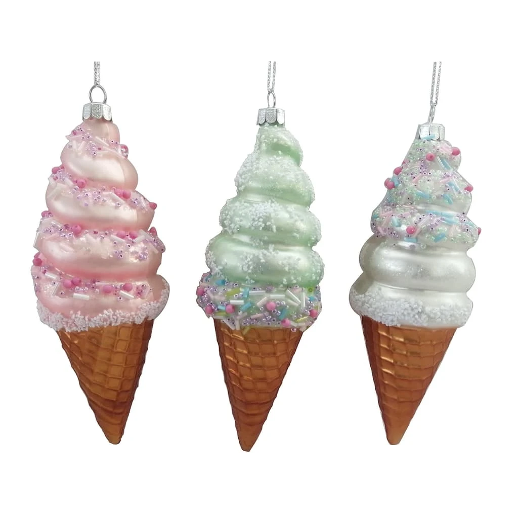 Best Pirce โ๏ธ Assorted 6.5" Glass Ice Cream Ornament by Ashland® ๐ Christmas ๐คฉ 4 Best Pirce โ๏ธ Assorted 6.5" Glass Ice Cream Ornament by Ashland® ๐ Christmas ๐คฉ - Image 2