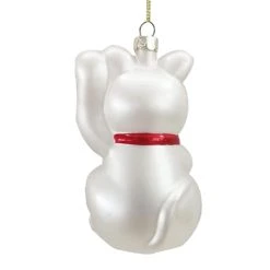 New ✔️ 4" Glass Money Cat Ornament by Ashland® Christmas 😍 -Ashland Shop 10697666 3