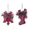 Hot Sale ✔️ Assorted Red Snowflake/Stocking 🔔 Christmas Ornament by Ashland® 🔥 -Ashland Shop 10697782 1