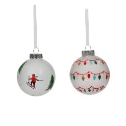 Promo 👏 Assorted Decorated Glass Ball Ornament by Ashland® ❤️