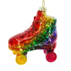 Budget ⭐ 3.8'' Rainbow Skate Glass Christmas Ornament by Ashland® 🔔 -Ashland Shop 10697812 2