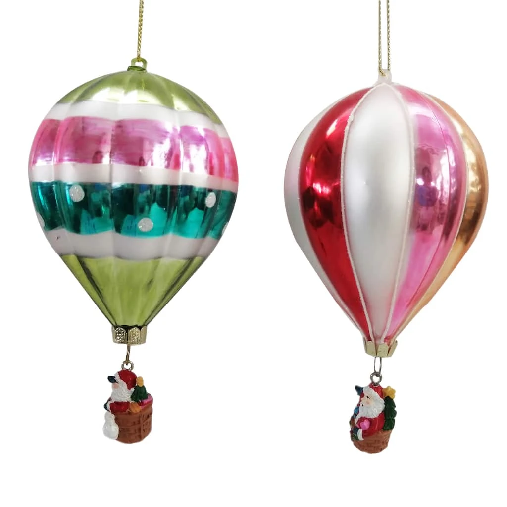 Deals ✨ 6" Assorted Glass Hot Air Balloon Ornament by Ashland® 🛒 Christmas ❤️ 4 Deals ✨ 6" Assorted Glass Hot Air Balloon Ornament by Ashland® 🛒 Christmas ❤️ - Image 2