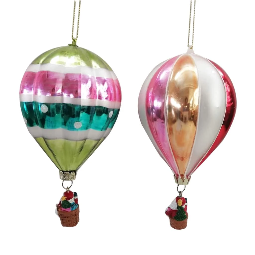 Deals ✨ 6" Assorted Glass Hot Air Balloon Ornament by Ashland® 🛒 Christmas ❤️ 5 Deals ✨ 6" Assorted Glass Hot Air Balloon Ornament by Ashland® 🛒 Christmas ❤️ - Image 3