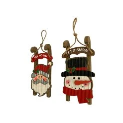Hot Sale 🔔 Assorted 3.75'' Santa/Snowman 😀 Christmas Ornament by Ashland® ❤️ -Ashland Shop 10697837 2