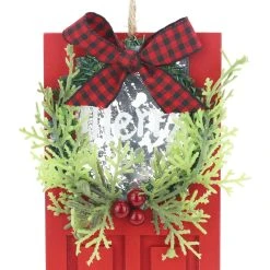 Discount 🤩 Wooden Red Door Ornament by Ashland® 🎁 Christmas ✨ -Ashland Shop 10697938 3