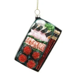 Promo ✨ Multicolor Glass Sushi Ornament by Ashland® 👍