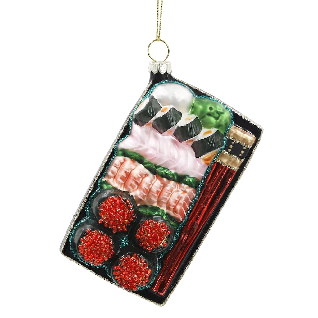Promo ✨ Multicolor Glass Sushi Ornament by Ashland® 👍 3 Promo ✨ Multicolor Glass Sushi Ornament by Ashland® 👍